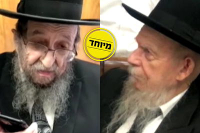 הרב גרשון אדלשטיין לצד הרב שמואל קמינצקי