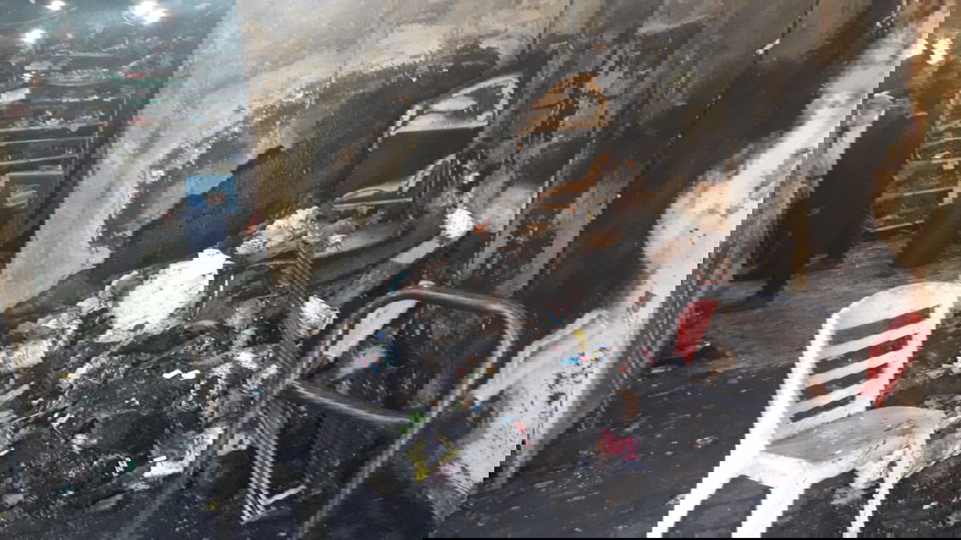 החנות בערד שנשרפה