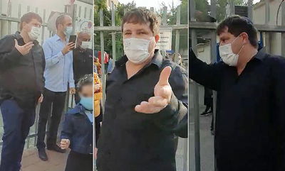 רמי גרינברג בשערי בית הספר, הבוקר