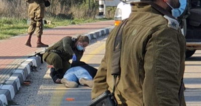 ניסיון פיגוע: מחבל ניסה לתקוף אזרח עם סכין קצבים ונורה