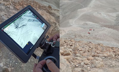 צוות הרחפנים איתר את הזוג שנעדר בנחל