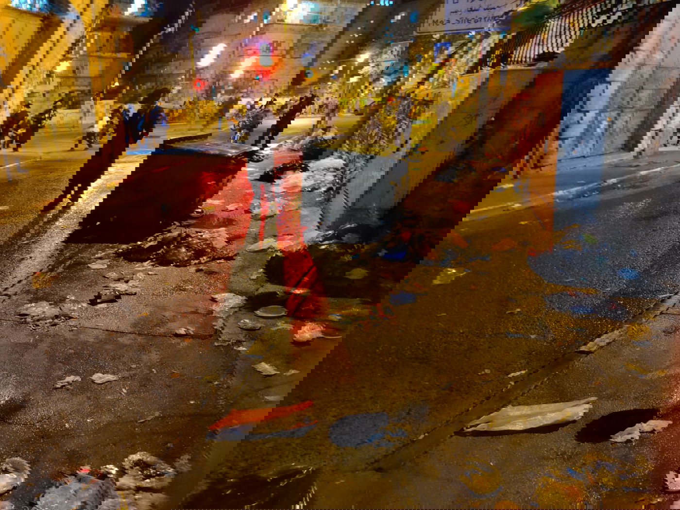 בגלל אי פינוי אשפה: מחאה סוערת במא"ש