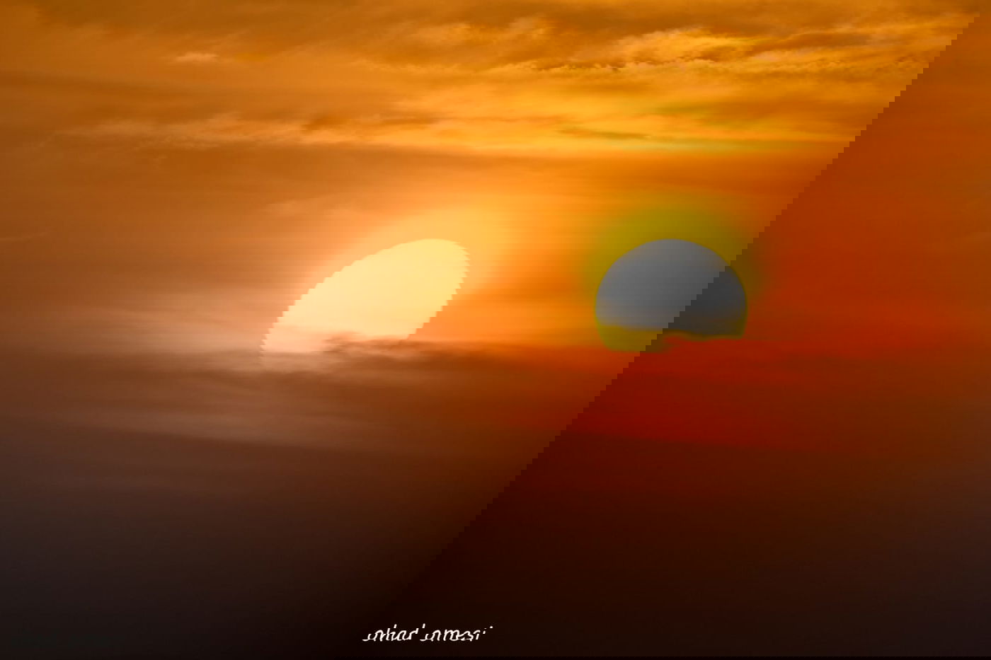 שניה אחרי שניה: תיעוד השקיעה המרהיבה