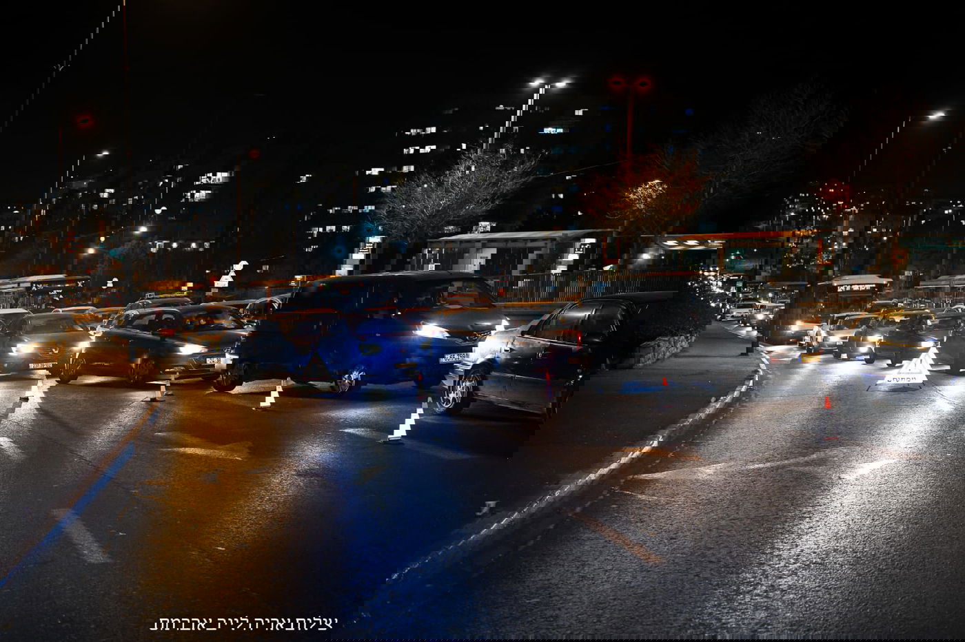 ליד שמעון הצדיק: גלריה ממחסום המשטרה