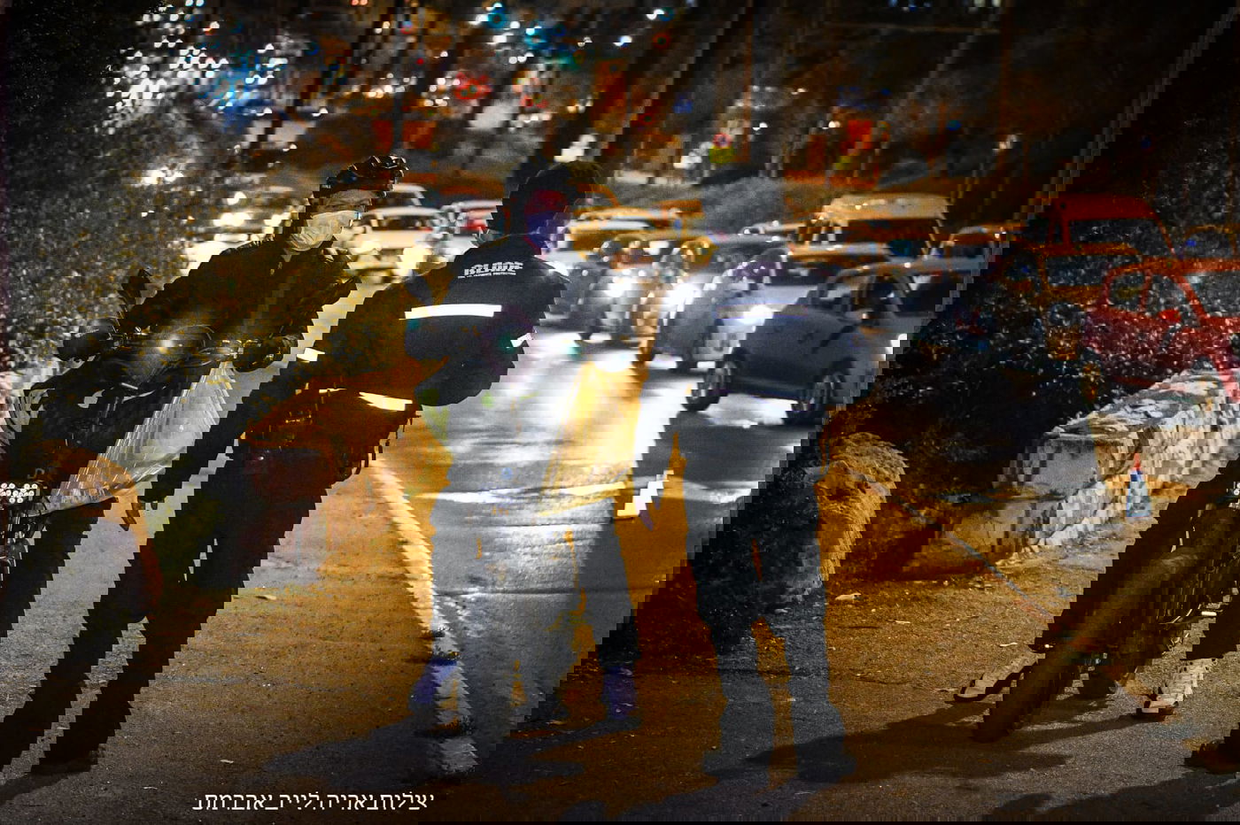 ליד שמעון הצדיק: גלריה ממחסום המשטרה