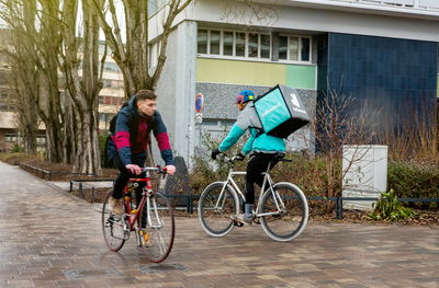 משלוחן של Deliveroo בשטרסבורג