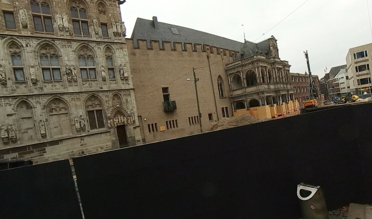 עבודות החפירה בקלן (צילום: מתוך Google Maps) עבודות החפירה בקלן