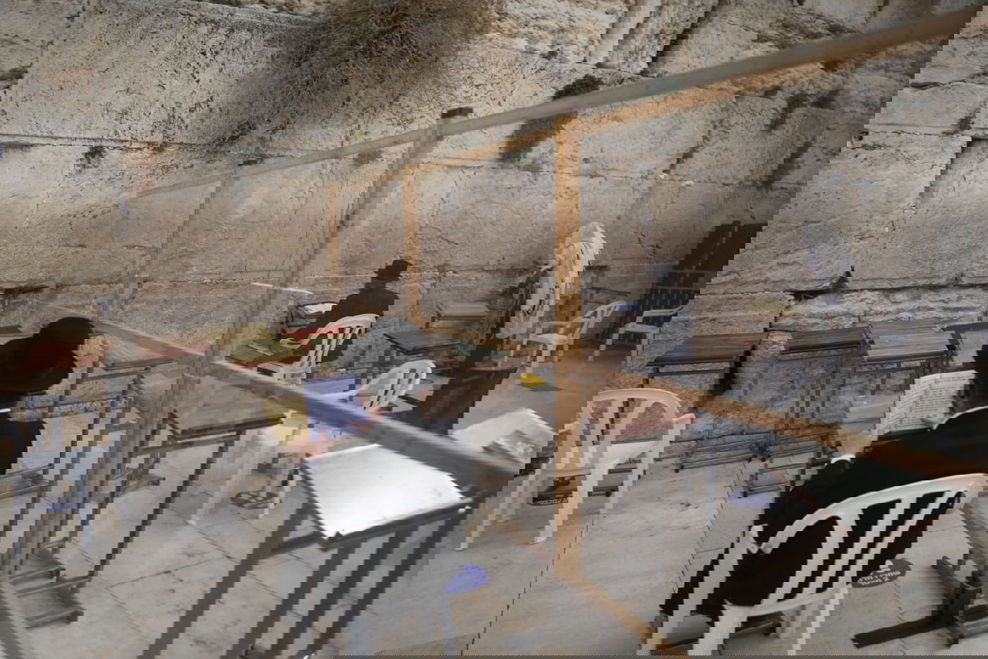 הכותל המערבי והדרכים המובילות - ריקות