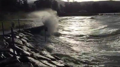 צפו בכנרת הסוערת עם עלייתו של  המפלס