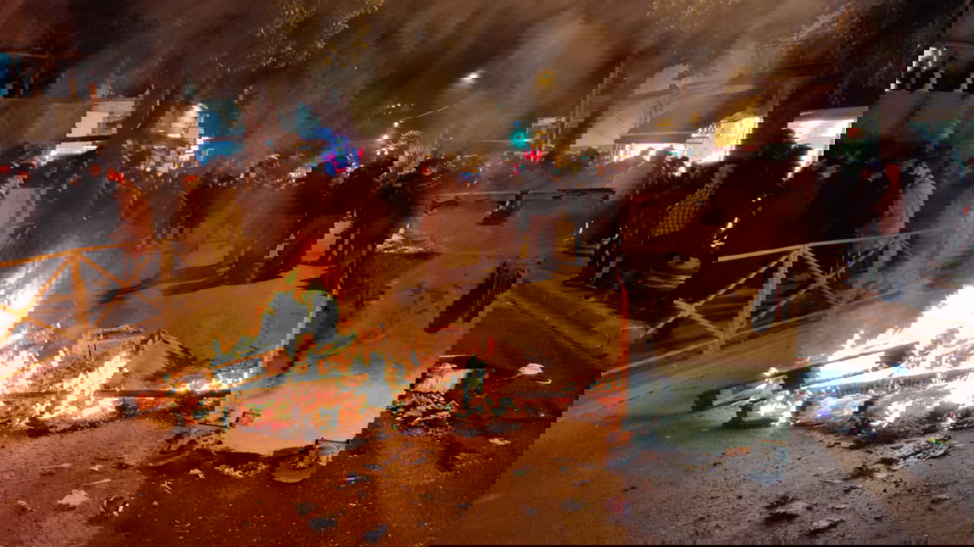 בר אילן: כ- 500 מפגינים נגד הרכבת הקלה. צפו