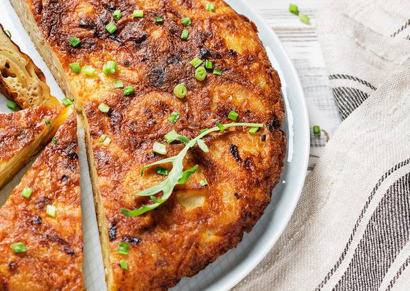 פשטידת פתיתים עם גבינות ותרד