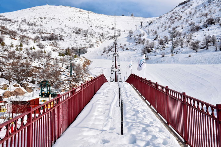 צפו: החרמון מעוטר במעטה הלבן  והחורפי