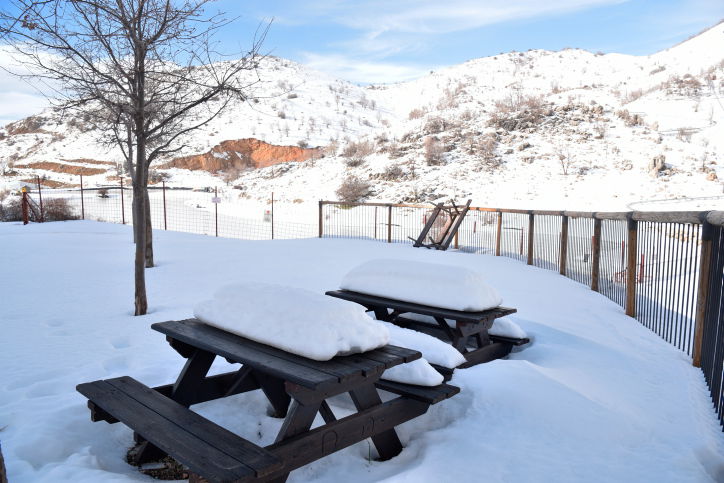 צפו: החרמון מעוטר במעטה הלבן  והחורפי