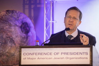 יו"ר הסוכנות יצחק (בוז'י) הרצוג