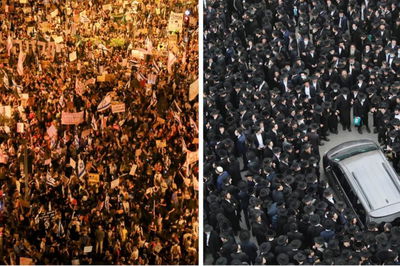 הלוויה והפגנה: מה שלהם מותר, לחרדים אסור