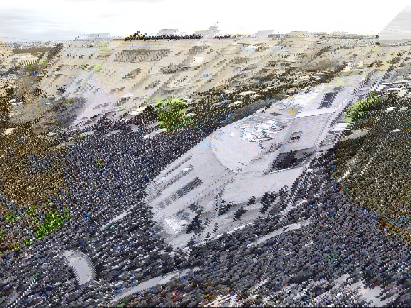 רבבות בלווית ראש ישיבת בריסק הגרמ"ד סולובייצ'יק זצ"ל