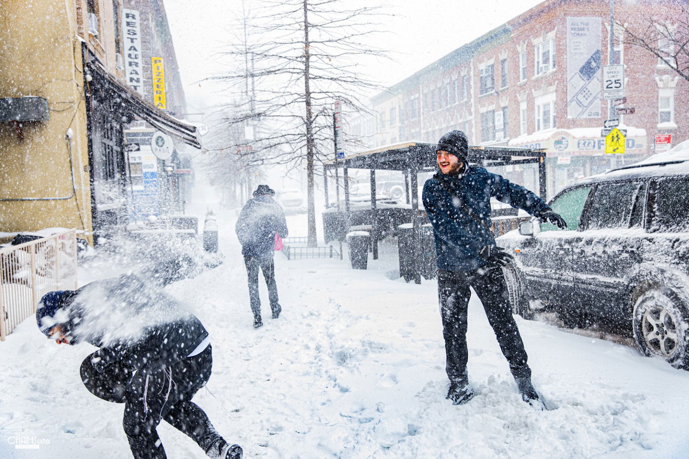 סופת שלגים קיצונית ב'קראון הייטס' • תיעוד