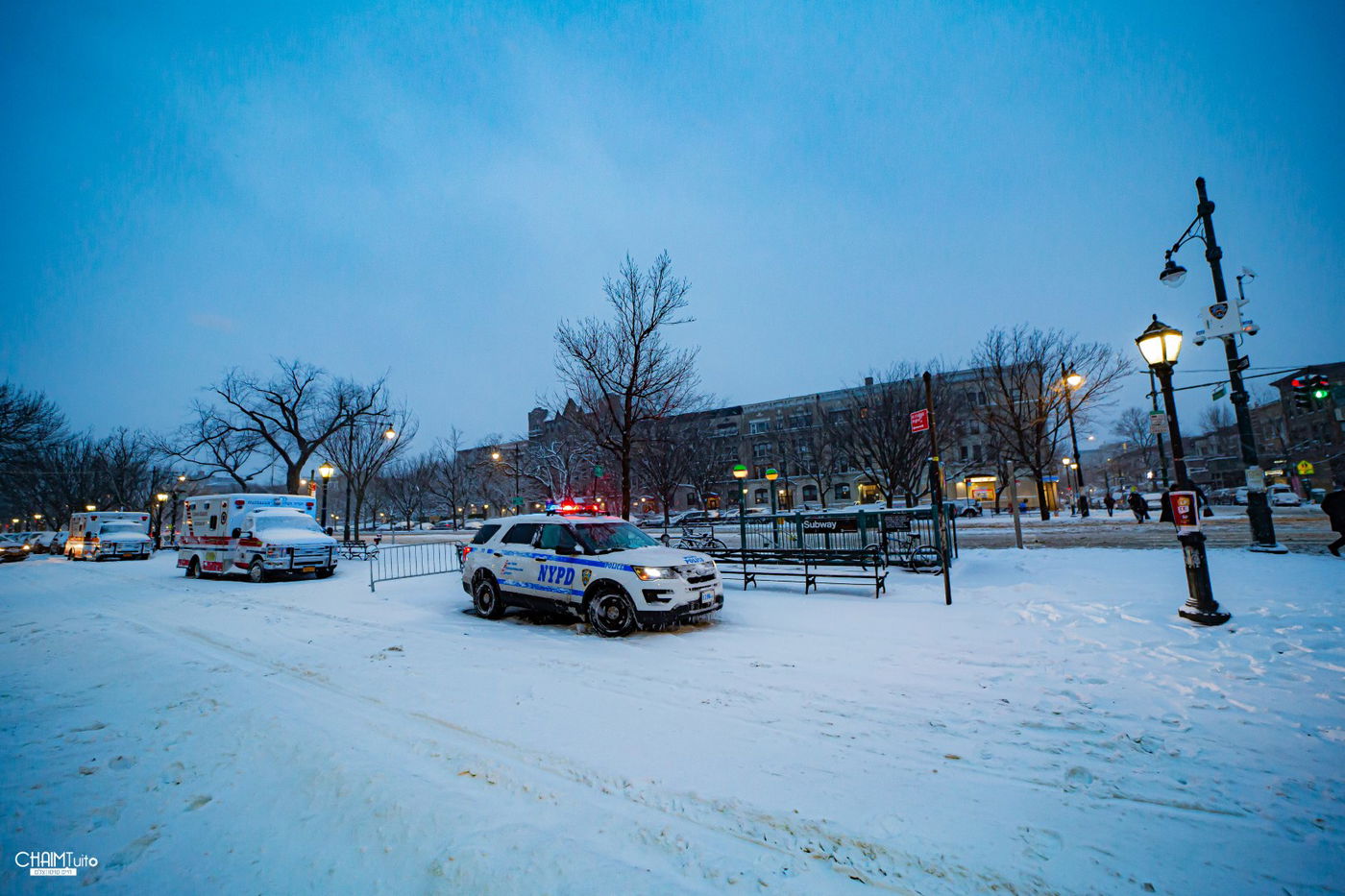 סופת שלגים קיצונית ב'קראון הייטס' • תיעוד