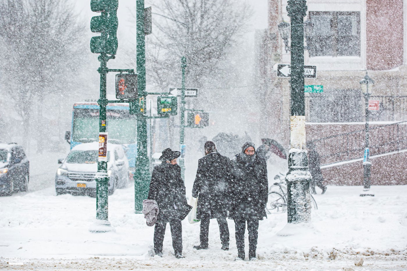 סופת שלגים קיצונית ב'קראון הייטס' • תיעוד