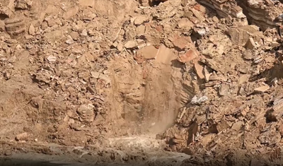 בשידור חי: כך נפער הבולען בחופי ים המלח