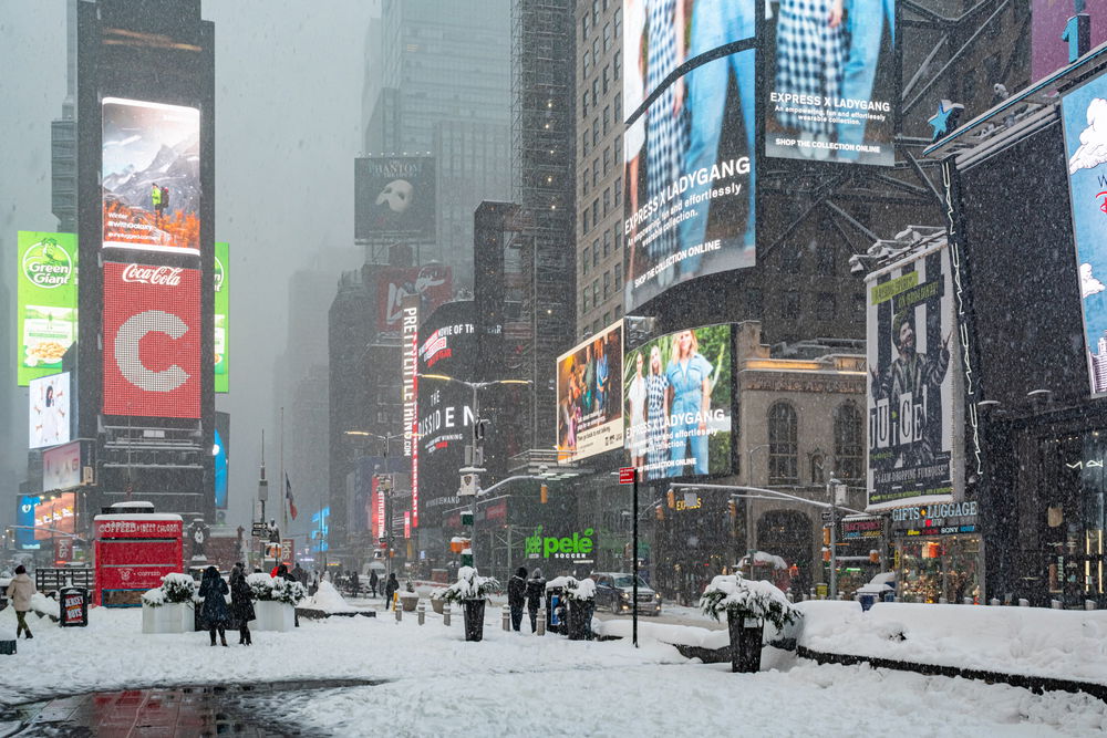 הטיימס סקוור מושלג, השבוע