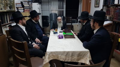 הרב בירנצוויג עם הגאון רבי שרגא שטיינמן