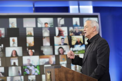 בני גנץ, בכנס הפעילים