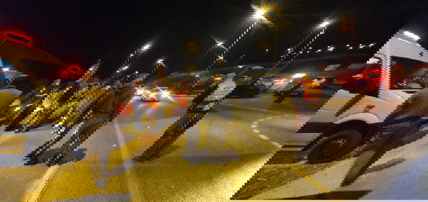 זירת התאונה