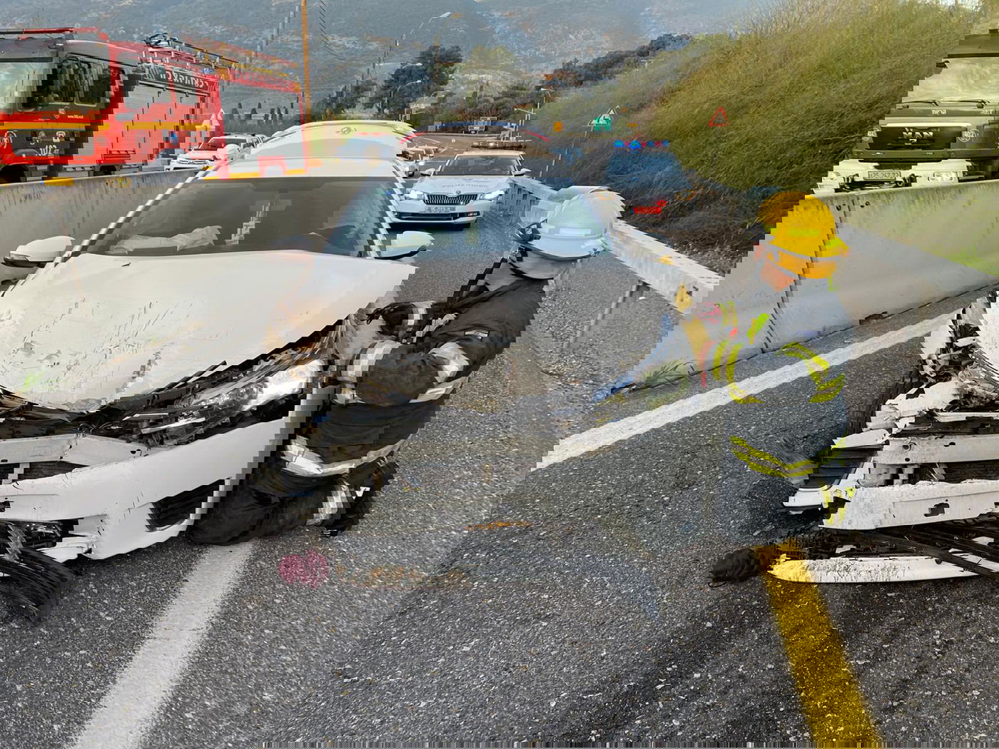 זירת התאונה