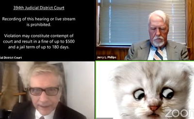 'אני עו"ד, לא חתול', הצטדק בזום מול שופט