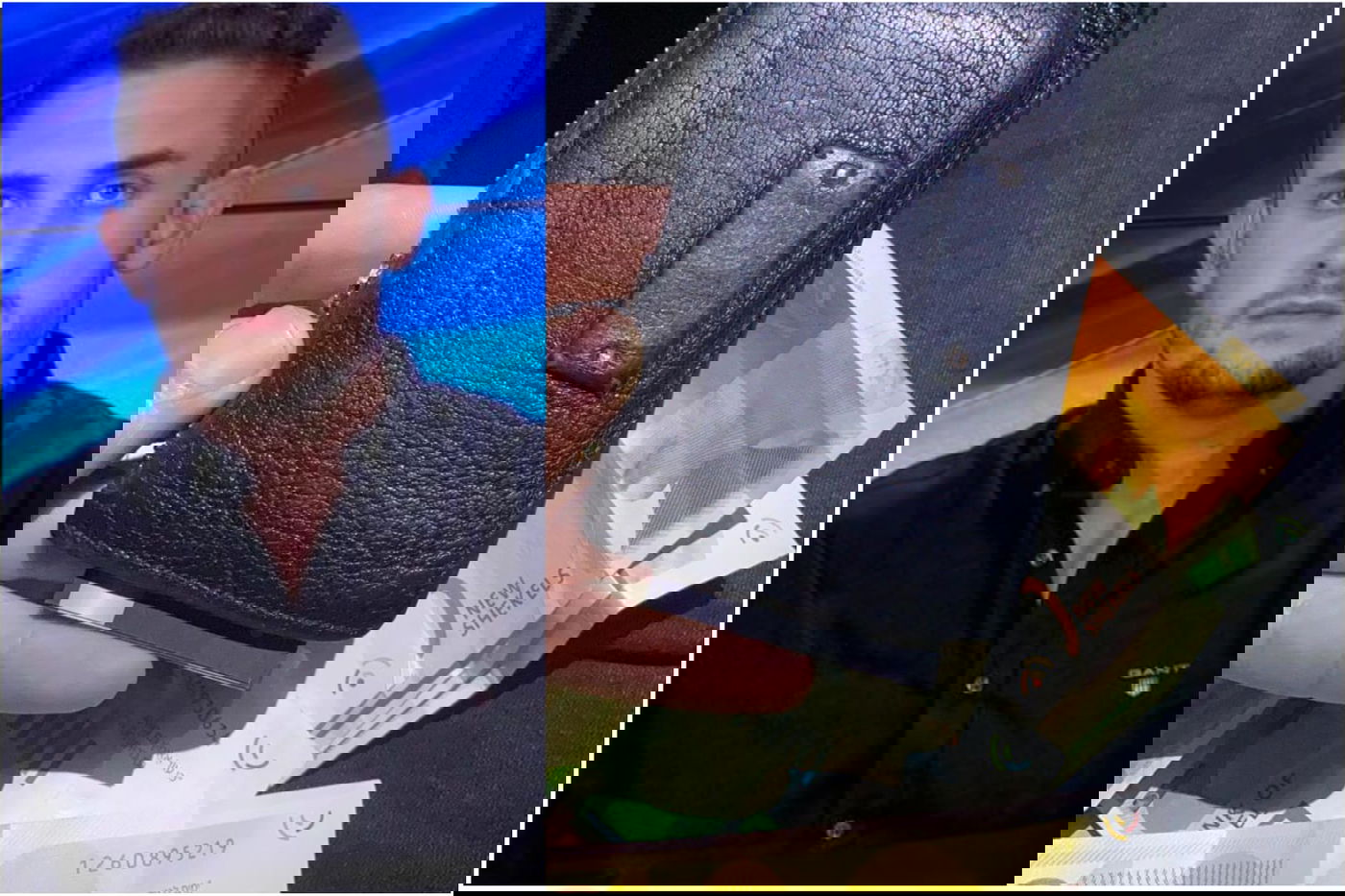 לירן תמרי לצד הכסף שנמצא