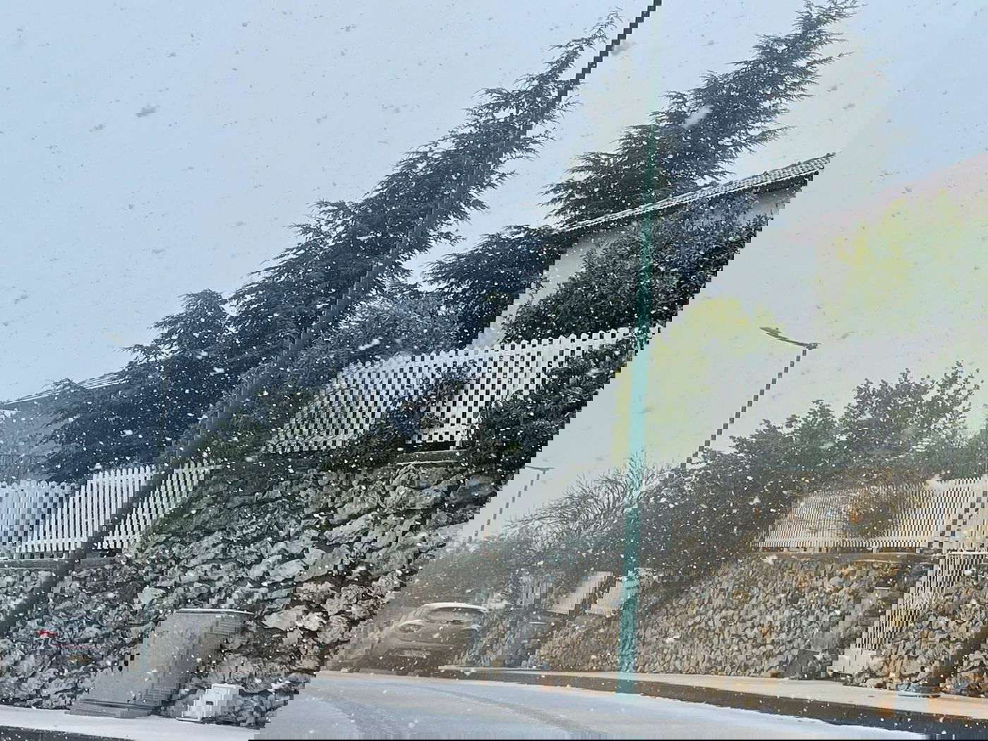 כשהעיר צפת נצבעה בלבן; תיעוד מהשלג