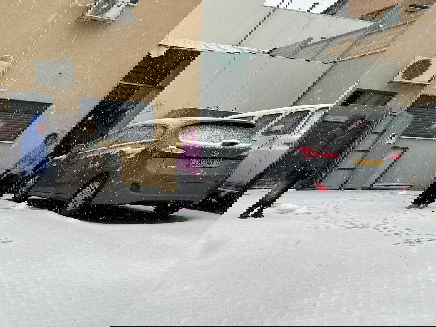 כשהעיר צפת נצבעה בלבן; תיעוד מהשלג