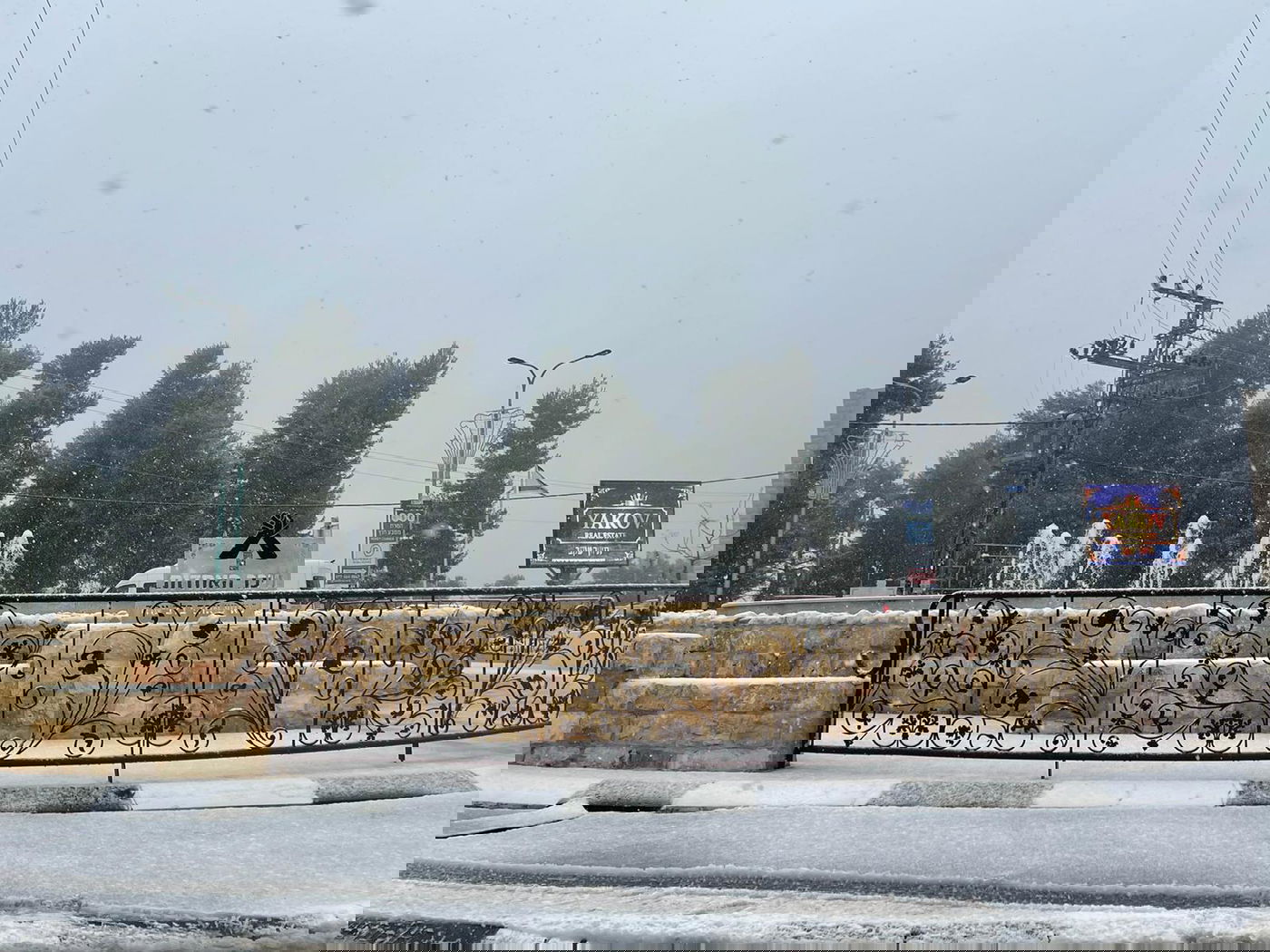 כשהעיר צפת נצבעה בלבן; תיעוד מהשלג