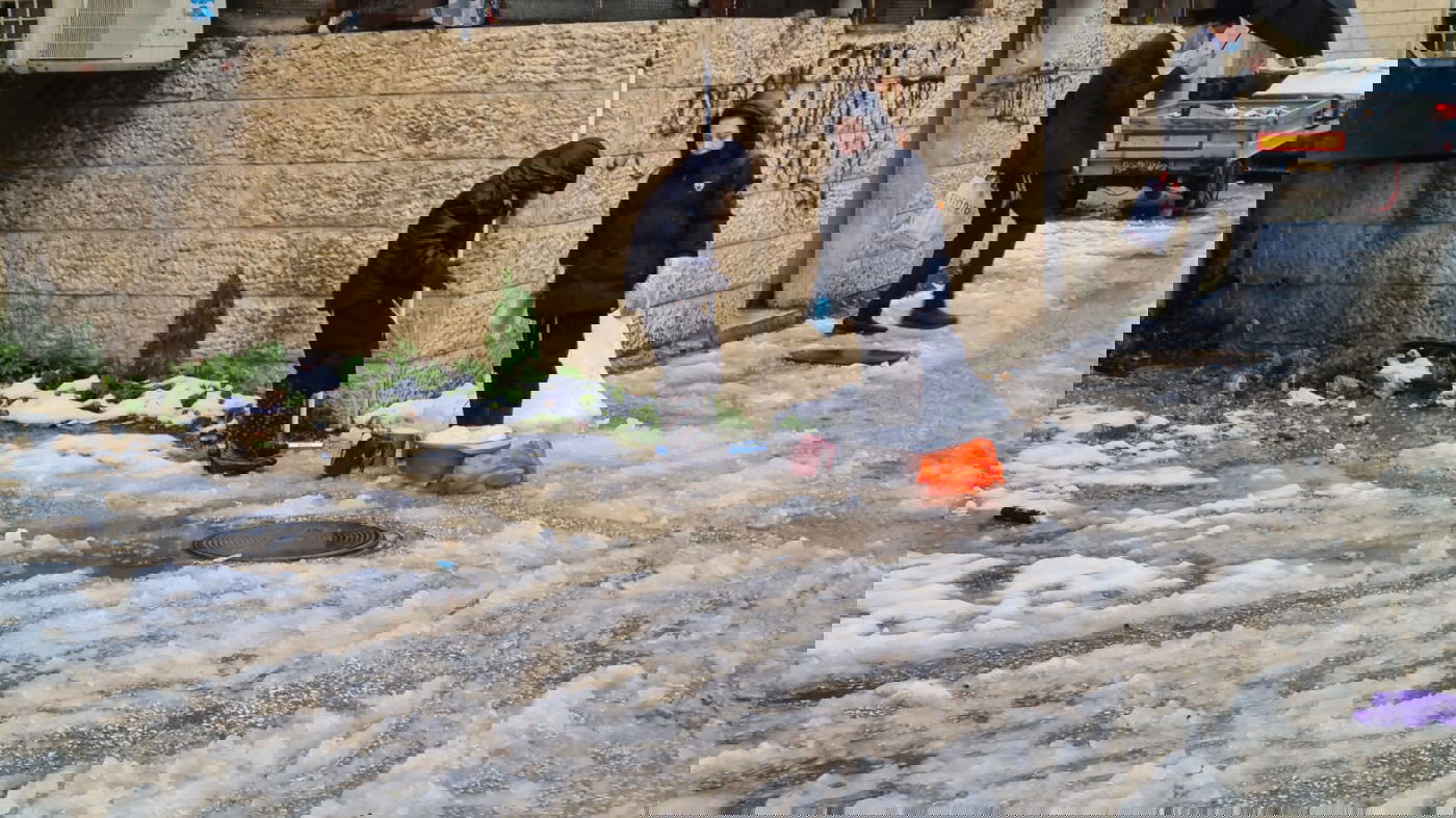 אלו הן בובות השלג של הילדים הירושלמים