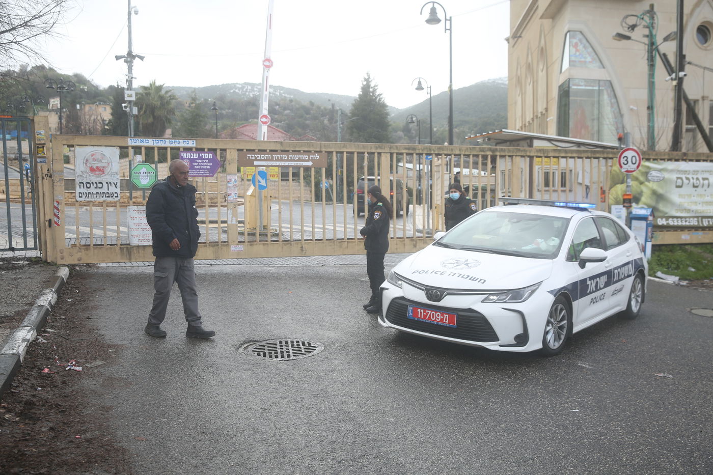 צפו: כך חסמה המשטרה את הגישה למירון