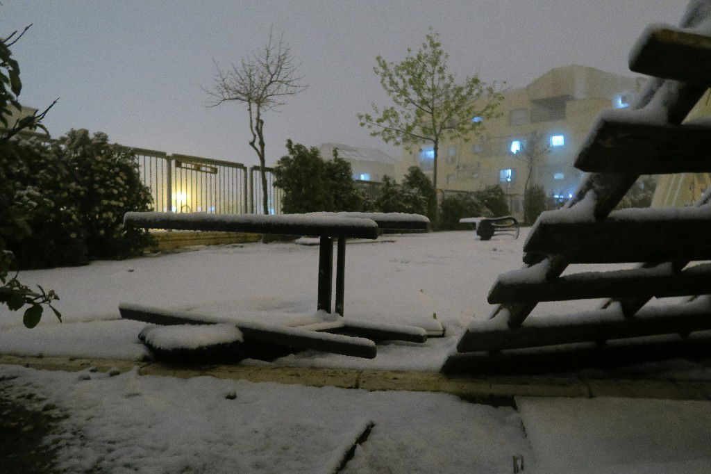 ביתר עילית נצבעה בלבן; הילדים יצאו לחגוג