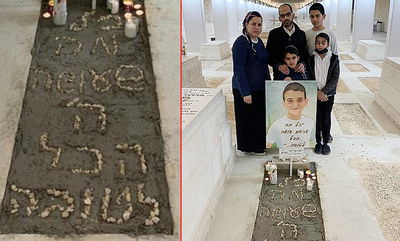 משפחת קדוש עלתה לקבר של יוסף ז"ל; "מאמינים בך ה'"