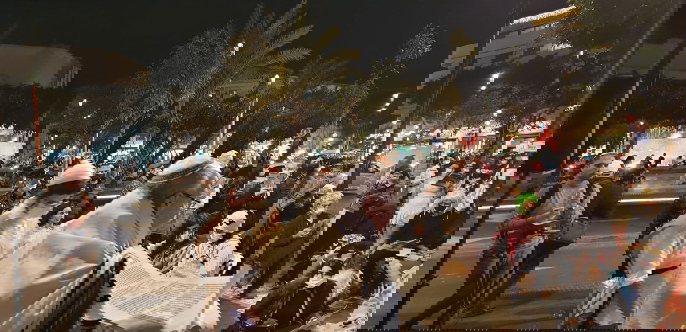 300 איש השתתפו בקריאת המגילה בת"א