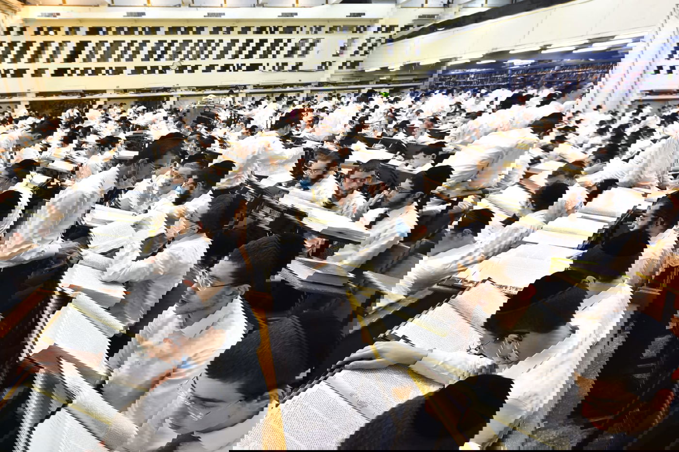 מרגש: סדר לימוד ליל פורים בישיבת פוניבז'