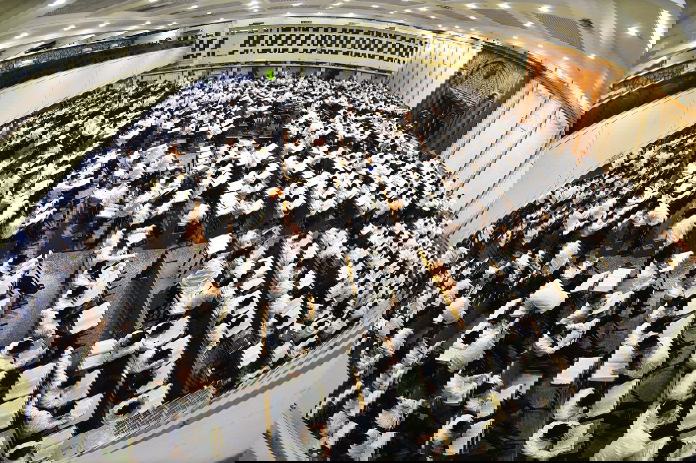 מרגש: סדר לימוד ליל פורים בישיבת פוניבז'