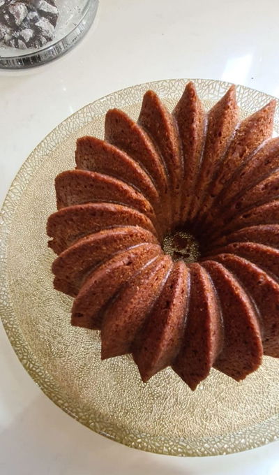 עוגת תפוזים וחלווה בחושה