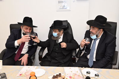 נחנכה לשכתו של רבה הספרדי של בני ברק הגר"מ בן שמעון