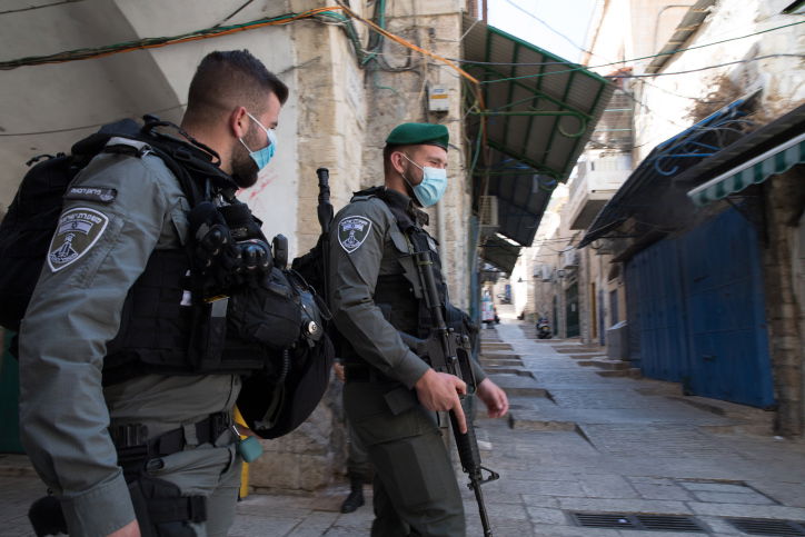 שוטרי מג"ב בעיר העתיקה. ארכיון