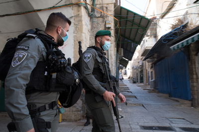 שוטרי מג"ב בעיר העתיקה. ארכיון