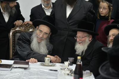 הרבי מאלכסנדר עם רב העיר הגר"ח וייס