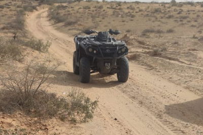 נמלט עם הטרקטורון - ונתפס עם אקדחים