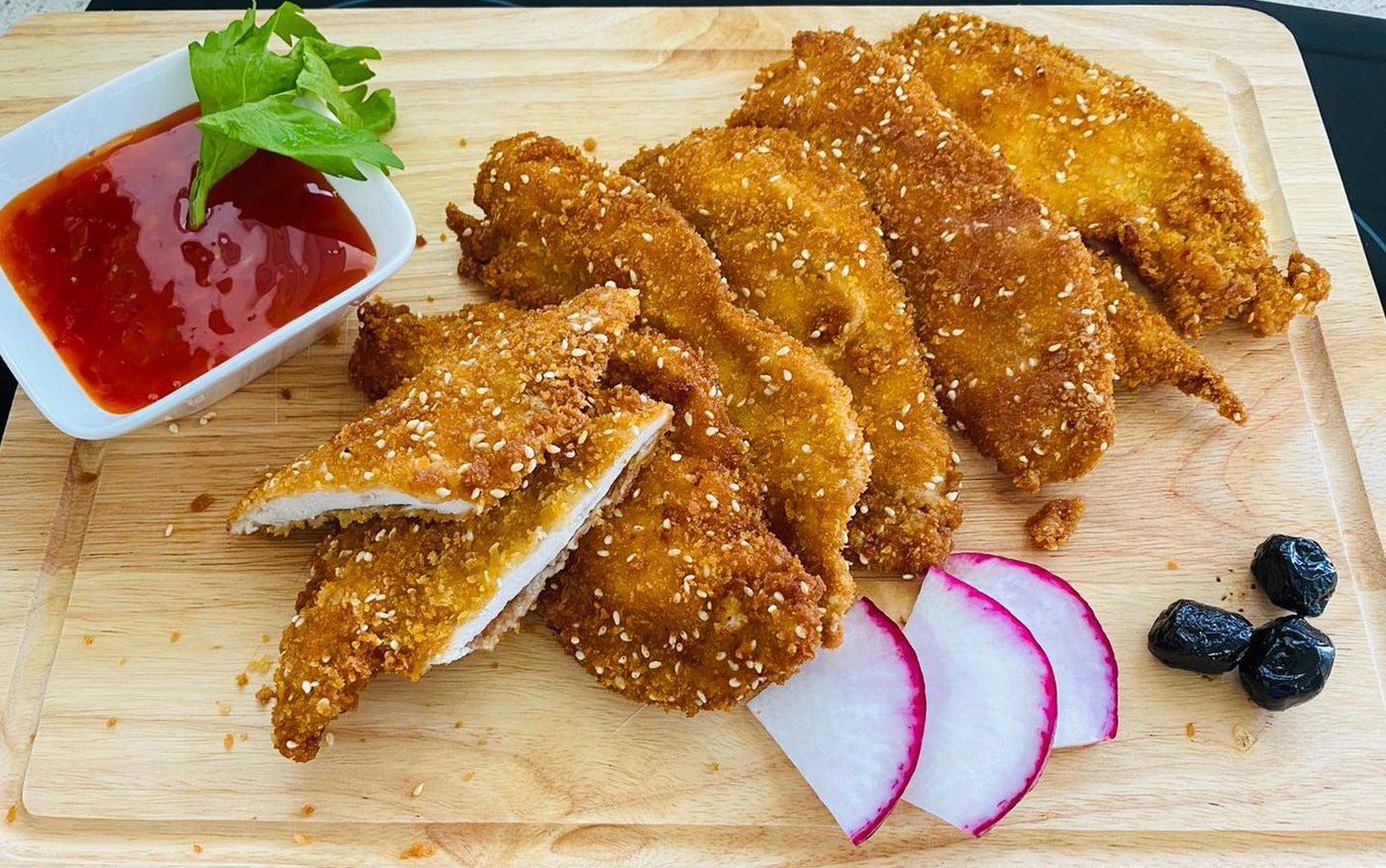 שניצל עוף טעים ופריך שאפשר לטגן או לאפות