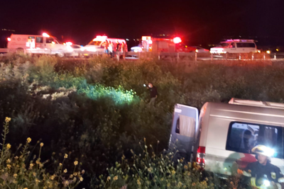 שמונה תלמידי ישיבה נפגעו בתאונה בצפון; שניים קשה