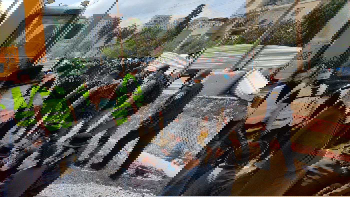 ההפגנות השבוע כנגד עבודות הרכבת הקלה בירושלים